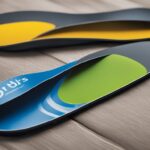 A pair of custom orthotics and Dr. Scholl